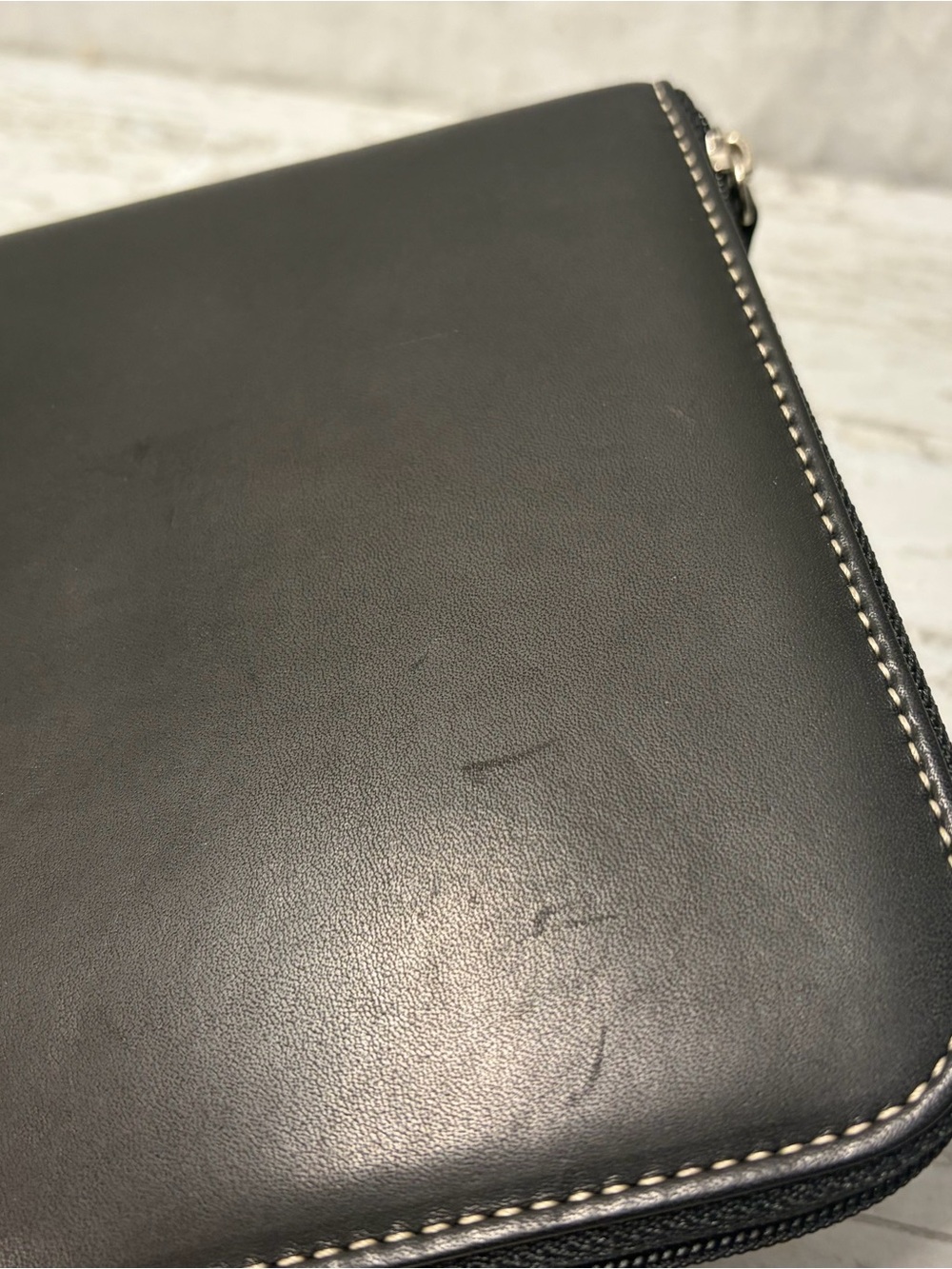 Coach CD DVD Carrying Case Holder Black Leather  Zip Storage Vintage Y2K - Picture 12 of 13